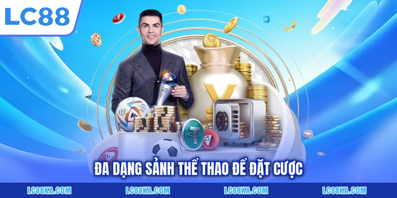 Đa dạng sảnh thể thao để đặt cược